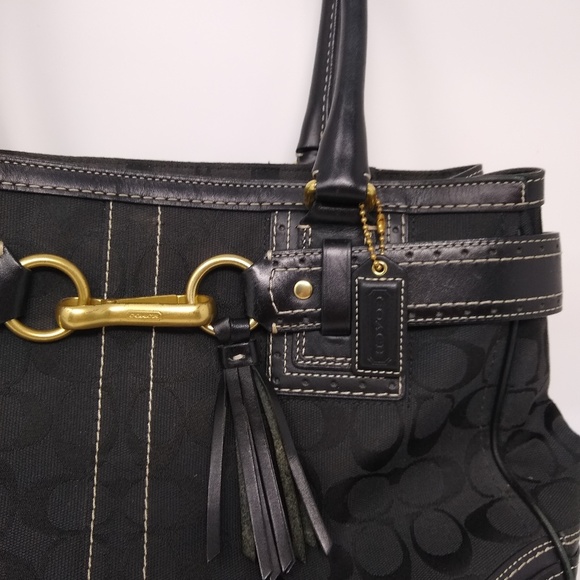 Coach | black signature monogram handbag EIC - Picture 4 of 7
